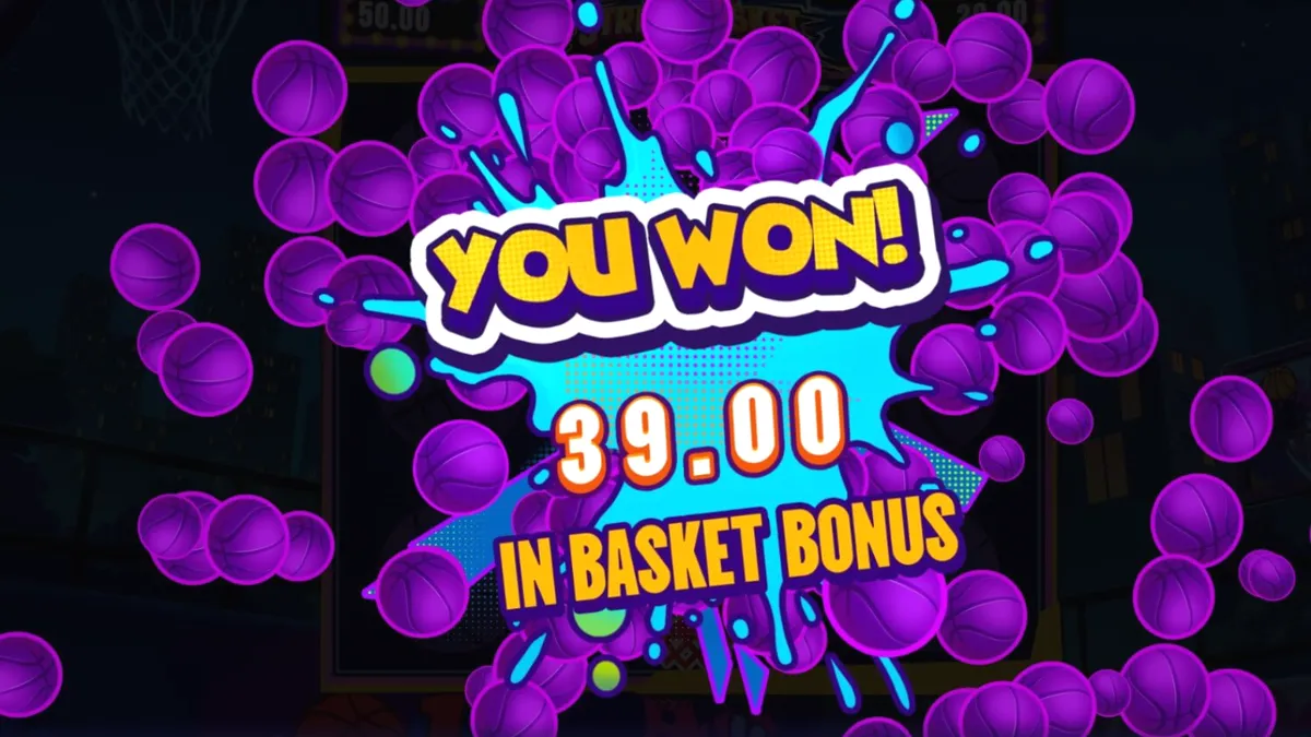 Street Basket 3x3 slot machine interface featuring urban basketball theme