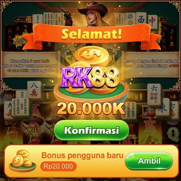 RK88 Bonus Member Baru 100%